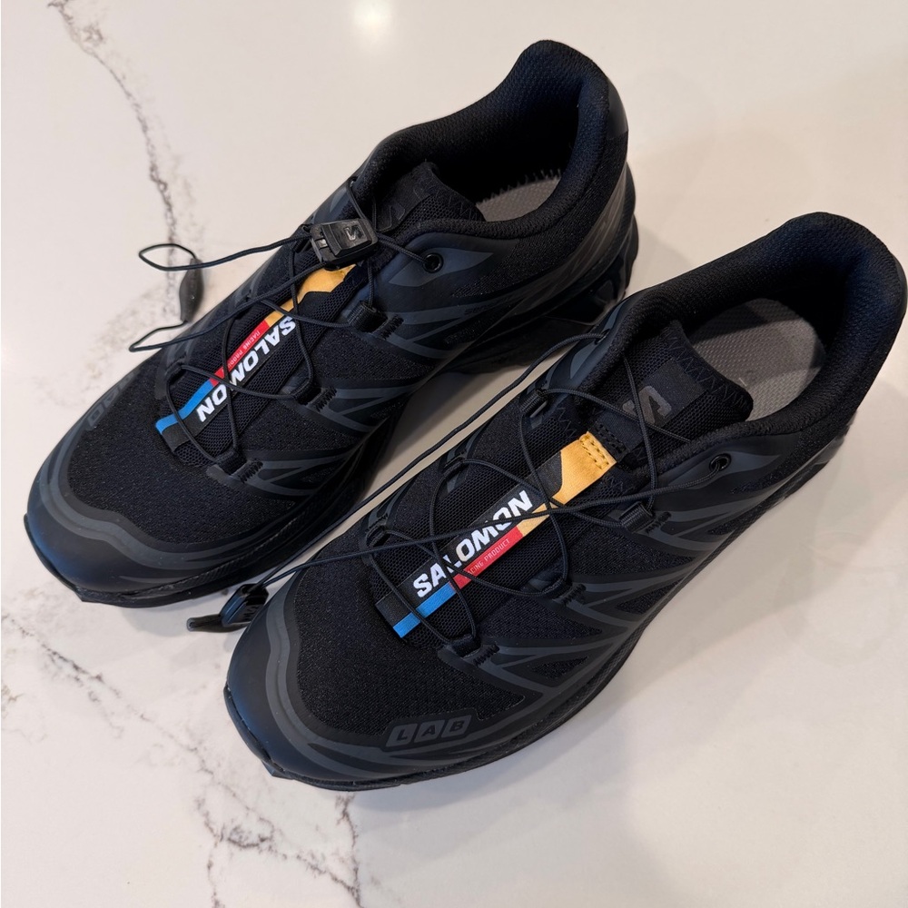 Salomon Black Athletic Trail Shoes - Picture 2 of 6